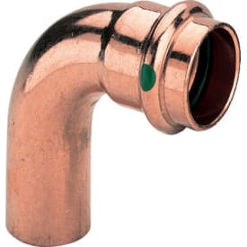 Viega Profipress bøying, 90°, tappevann, varme, muffe/nippel, 18 mm