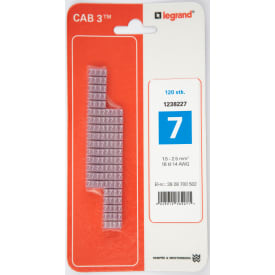 120 stk CAB3 Ledningsmærke 1,5-2,5 mm² mærket: 7 (P120)
