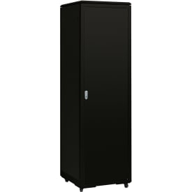 Gulvrack 19" 42HE B600xD600xH2080 mm sort med pladedør