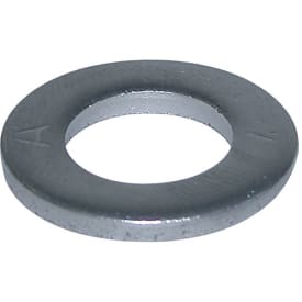 12mm planskive, elforzinket - 100stk