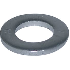 6mm planskive, elforzinket - 200stk