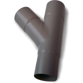 90 x 75 mm x 45° Grenrør grafitt Plastmo