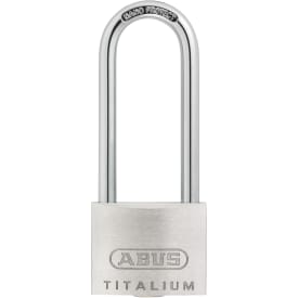 Abus Titalium 64TI/40 hänglås, 63 mm bygel, rostfritt stål look