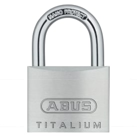 Abus Titalium 64TI/30 hänglås, rostfritt stål look