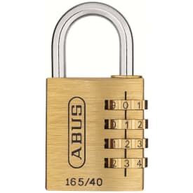 Abus 165/40 hänglås, kod, mässing