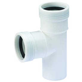 Wavin Wafix grenrør, 88,5°, Ø40x40 mm, plast, hvit