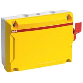 ABB sikkerhedsafbryder m/hjælpekasse BWS 6P+HJ i rød/gul