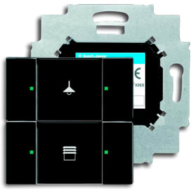 KNX Kontrollelement 2-touch antrasittgrå