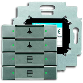 KNX Kontrollelement 4-touch meteor/metallgrå