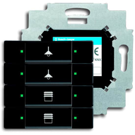 KNX Kontrollelement 4-touch matt sort