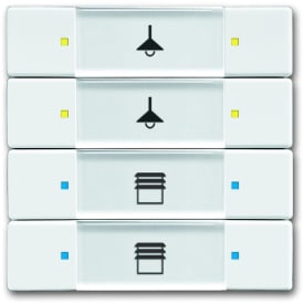 KNX Kontrollelement 4/8-push davos/studio hvit