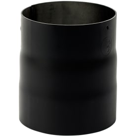 130 mm Metalbestos Sorte røgrør overgang iØ 135 mm/uØ 129 mm