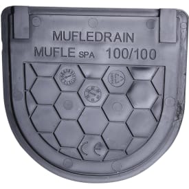 Muffe 100 x 100 mm lukket endevegg for VIP/SMART takrenne