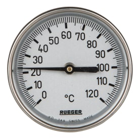 Rueger termometer TCH Ø100, KL.1,0 %
