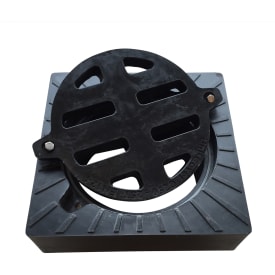 Uni-Cover 315 mm karm/rist m/lås, firk., fast, 40 t, komposit