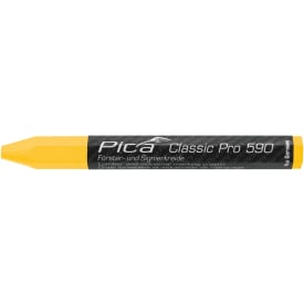 Pica Classic mærkekridt PRO, 120 mm, gul, 12 stk.