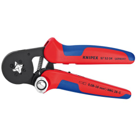 Knipex krympetang for kabelgjennomføringer sideinnføring 180 mm, 0,08-16mm²