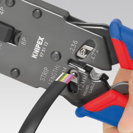 KNIPEX krympetang for vestlige koblinger