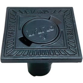Isiflo 185 x 185 mm kvadratisk flytende gatedeksel, seigjern