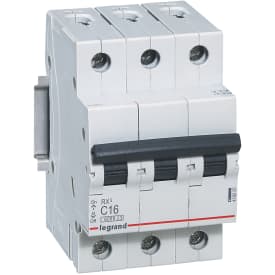 Automatsikring RX3 C 16A 3P, 3M, 6kA
