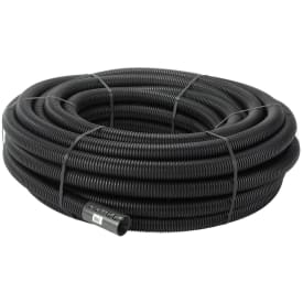 50 meter Uponor PE dräneringsrör 60/50 mm, svart