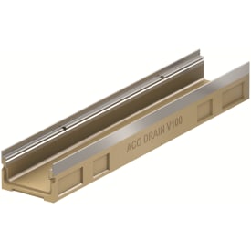 ACO V100S 1000 x 60 mm takrenne med galvanisert ramme, m/tut/rist
