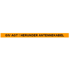 Merkingstape, oransje, antenne, 25 x 0,3 mm, 250 m
