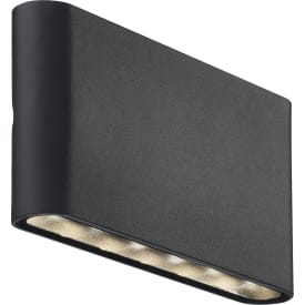 Nordlux Kinver utelys vegg, svart, 17,5 cm
