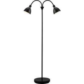 Nordlux Ray golvlampa, 2-armad, svart