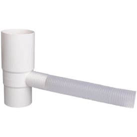 75 mm vannavløp med flex hvit Plastmo
