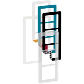 LK Fuga Choice designramme 3x1 modul i transparent inkl. 6 farver