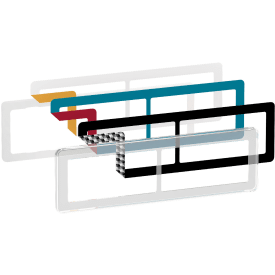 10 stk LK Fuga Choice designramme med 2x2 moduler