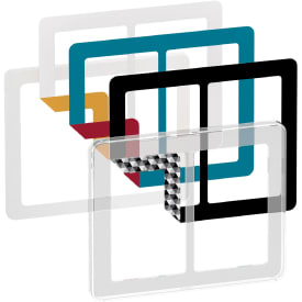 LK Fuga Choice designramme 2x1,5 modul, transparent