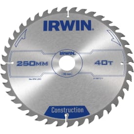 Irwin rundsavklinge - Ø250/30mm - 40tands -