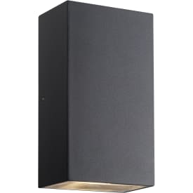 Nordlux Rold UpDown Square vägglampa utomhus, svart