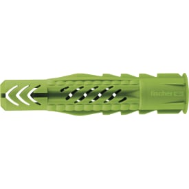 Fischer universaldybel Green UX 10x60R (Ø8 mm.) passer til skruer Ø6-8 mm, 20 stk