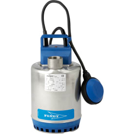Flygt-pumpe SXVM 3 med 1,1/4&quot; stikkontakt og 10 m kabel, 230 V