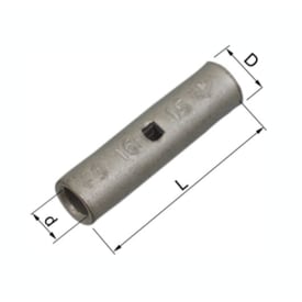 25 stk Presshylse CU KSF 185 mm², klasse 2 og 5