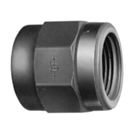 +GF+ overgangsmuffe, Ø20 mm x 1/2", plast, grå