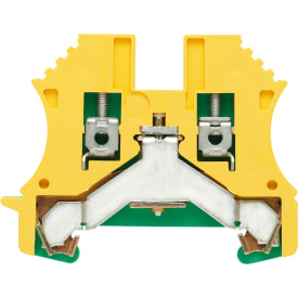 100 stk Weidmüller WPE jordklemme ZZ,  gul/grøn, 1,5 mm²