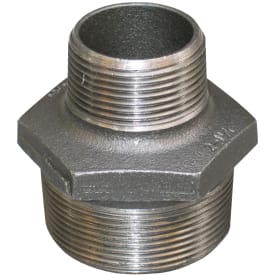 Sort ansatsnippel 1 1/2" x 1 1/4"