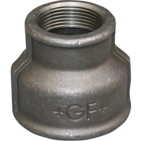 Sort formmuffe 3/4" x 1/2"