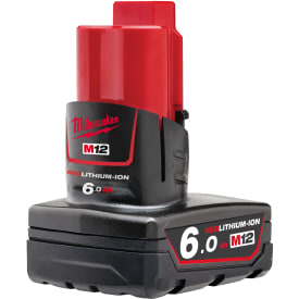 Milwaukee M12 Red Lithium-batteri, 12V/6,0 Ah