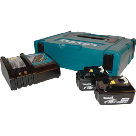 Makita batterier 2 x 18 V / 4,0 Ah, inkl. laddare