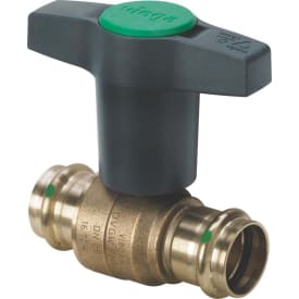 Viega Easytop kuleventil, tappevann, varme, 28 mm