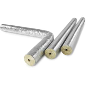 Rockwool rørskål med tape til 48mm rør, 30 mm isoleringstykkelse, 1 meter