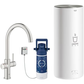 Grohe Red Duo köksblandare inkl. 5,5 liters varmvattensbehållare, stål