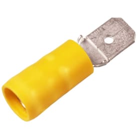 100 stk Isolerte spader gul 4-6 mm² 6,3x0,8 mm A4607H