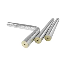 Rockwool rørskål med tape til 35mm rør, 20 mm isoleringstykkelse, 1 meter