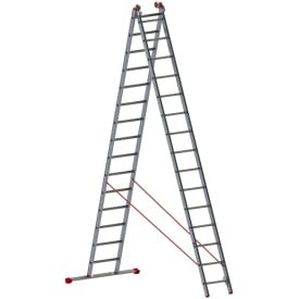 Jumbo super pro kombistege 7,7 meter - 2x15 steg